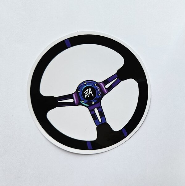 JDM-steering wheel sticker