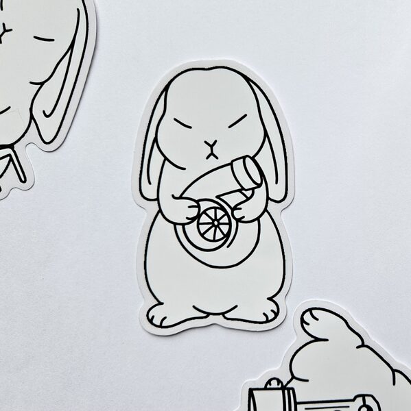 turbo bunny sticker